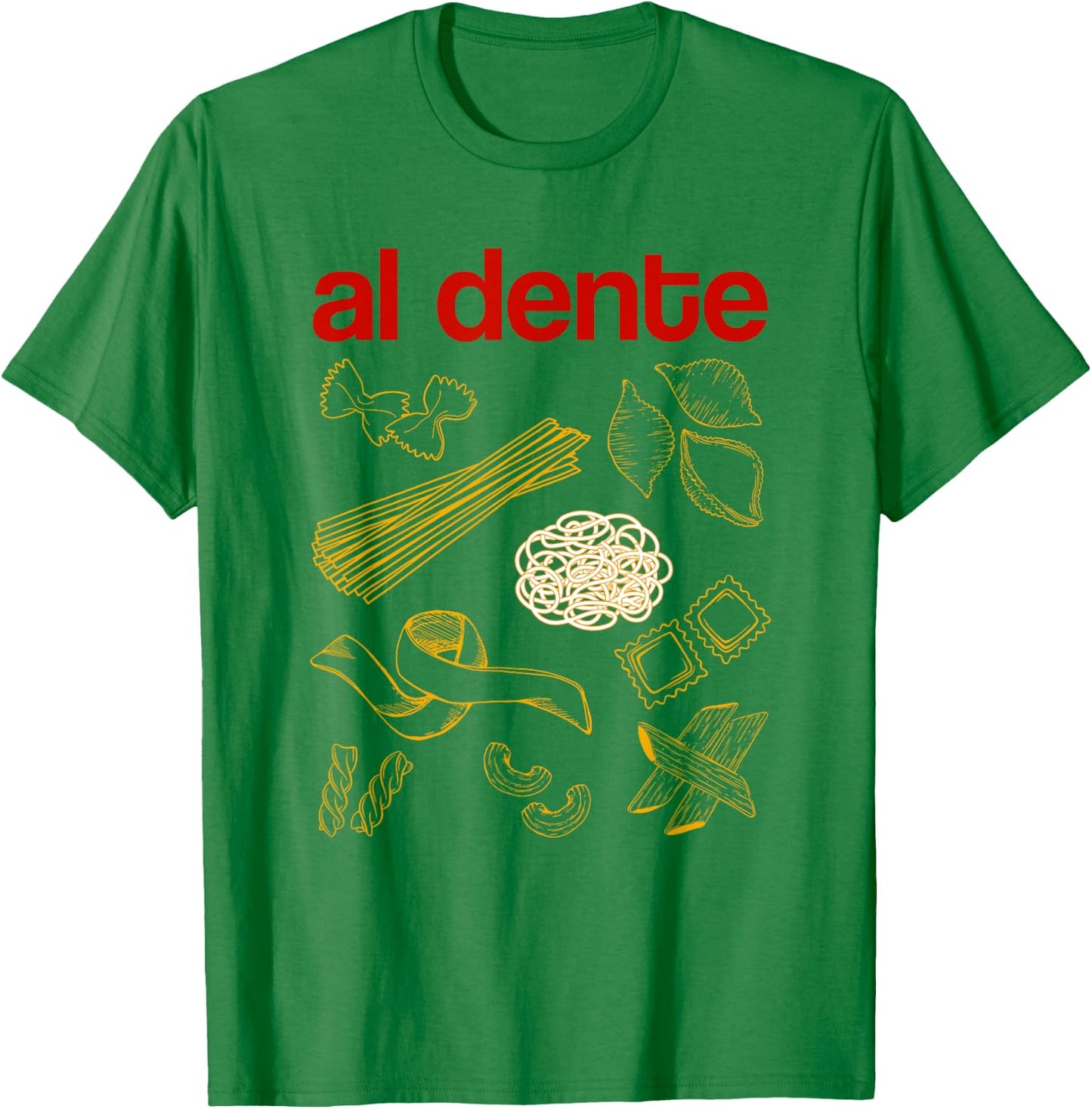 Al Dente Pasta Italian T-Shirt - T-Shirt | Irish Green