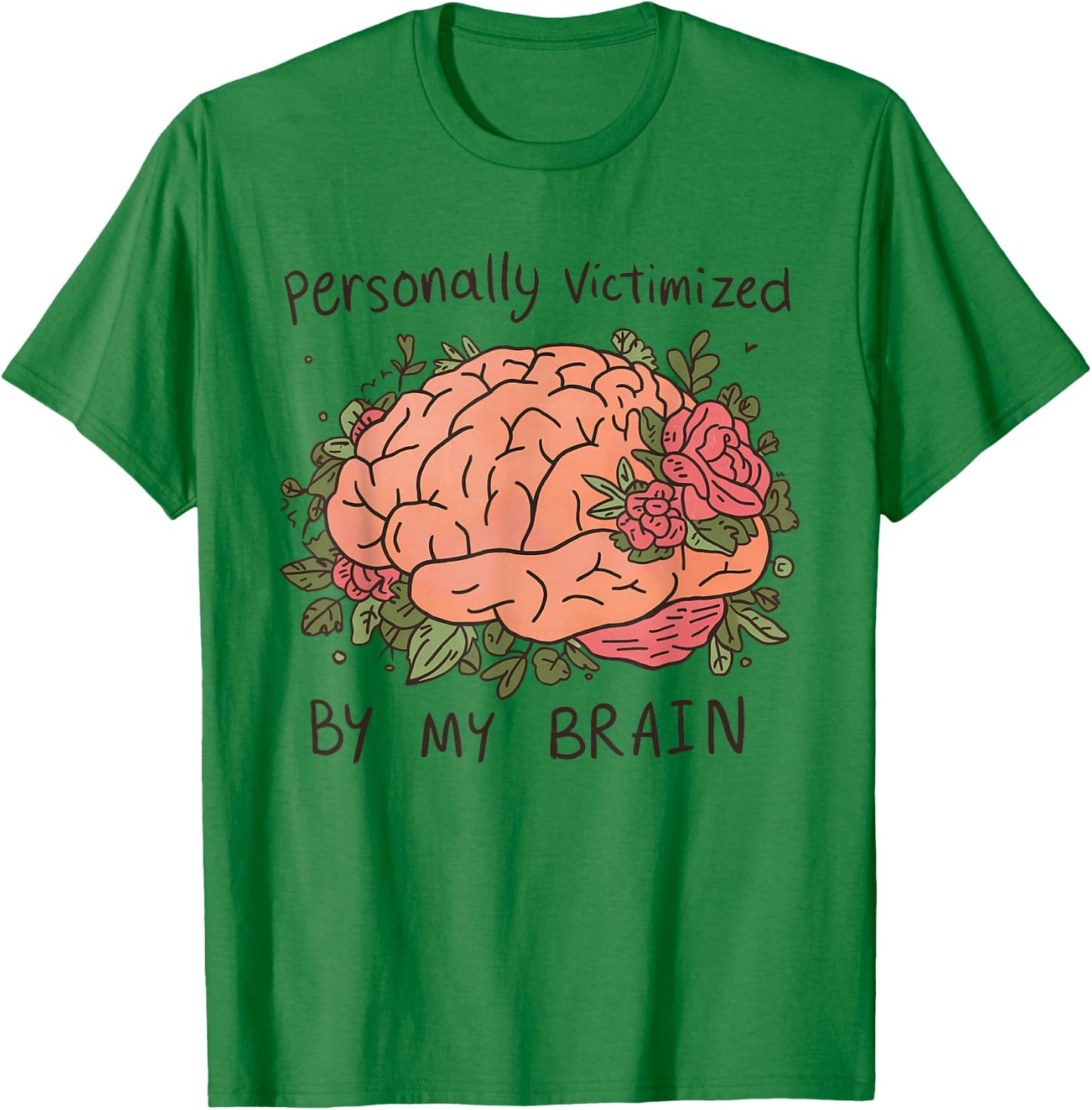 Chronic Migraine Awareness Month Brain Purple Ribbon Support T-Shirt - T-Shirt | Irish Green