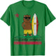 San Diego California Surfer Bear Surfing Men Women Kids Teen T-Shirt - T-Shirt | Irish Green
