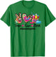 Peace Love Clean Housekeeper Life Tie Dye Leopard T-Shirt - T-Shirt | Irish Green