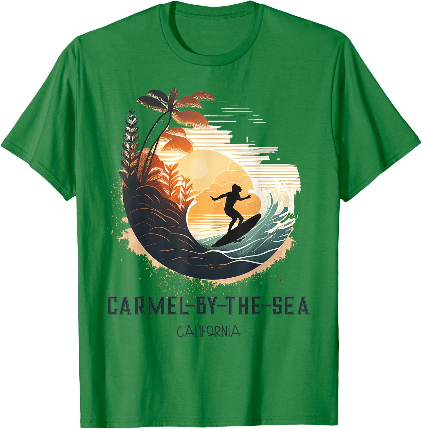 Carmel By The Sea California T-Shirt - T-Shirt | Irish Green