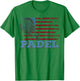 Padel American Flag Paddle Lovers for Patriotic Padel Player Kids Men T-Shirt - T-Shirt | Irish Green