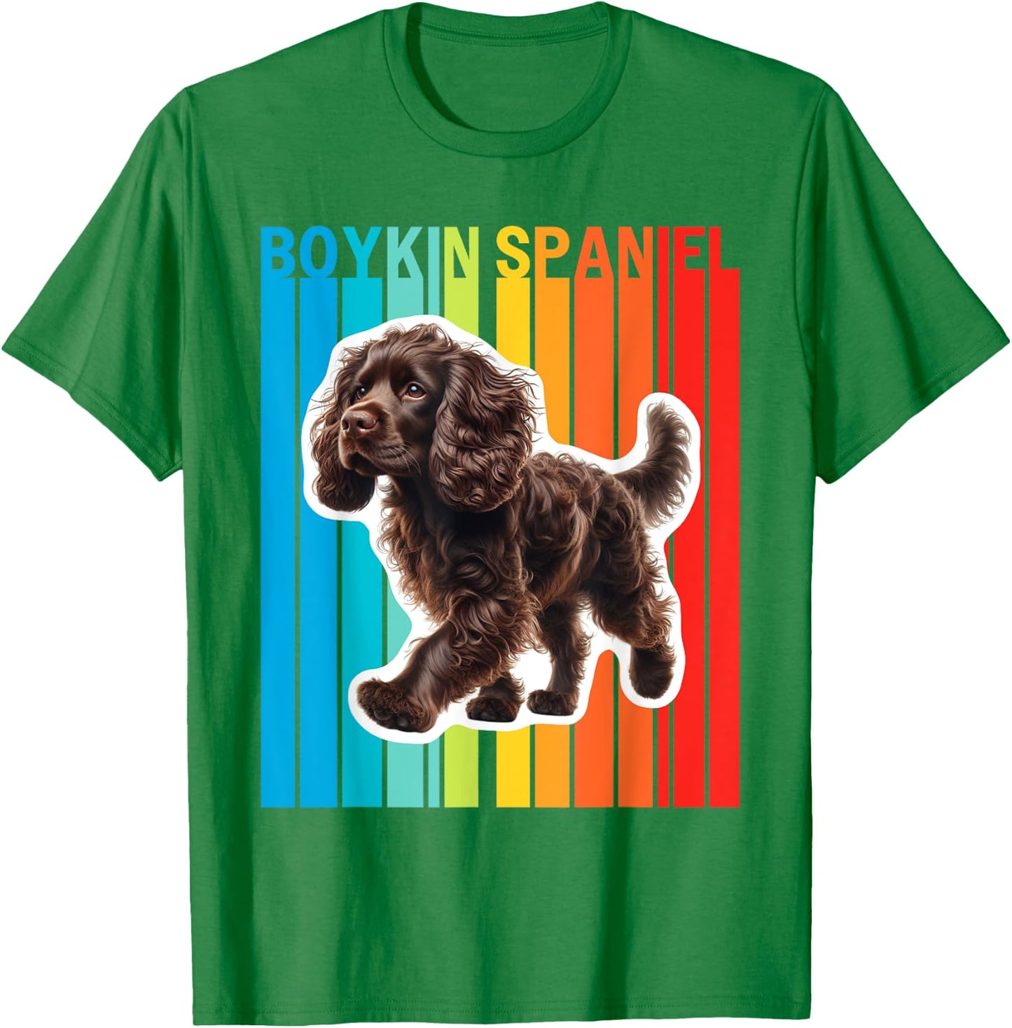 Colorful Boykin Spaniel T-Shirt - T-Shirt | Irish Green