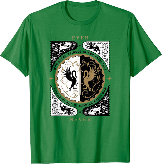 The School for Good and Evil Who Needs Princes T-Shirt - T-Shirt | Irish Green