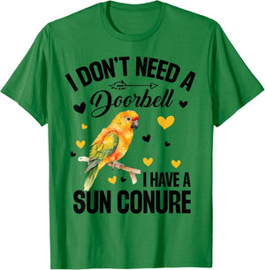Sun Conure Nest Sunconure Sun Conure Food Sun Conures T-Shirt - T-Shirt | Irish Green