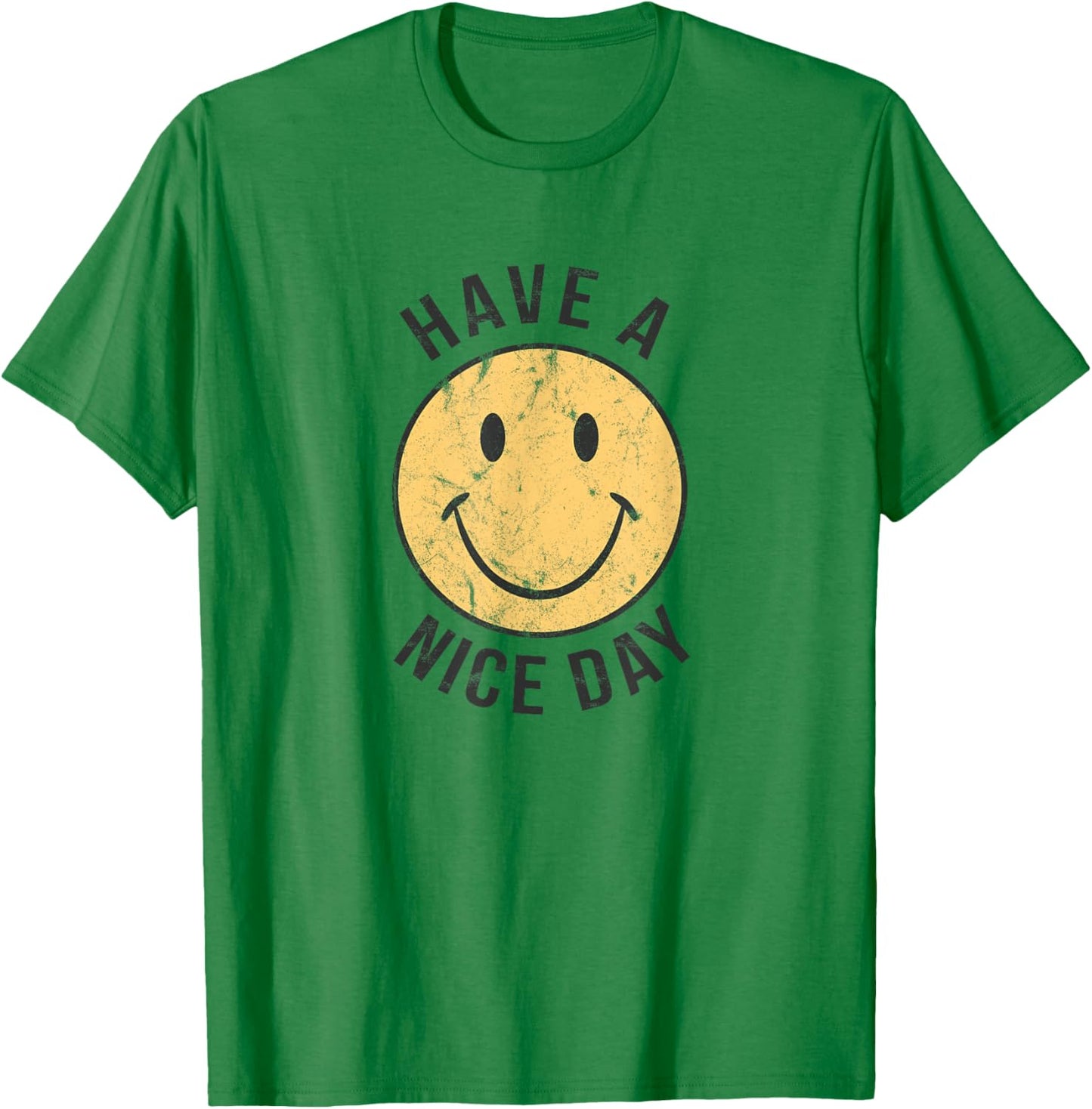 70's Retro T Shirt | Have a Nice Day Shirt | Happy Face T-Shirt - T-Shirt | Irish Green