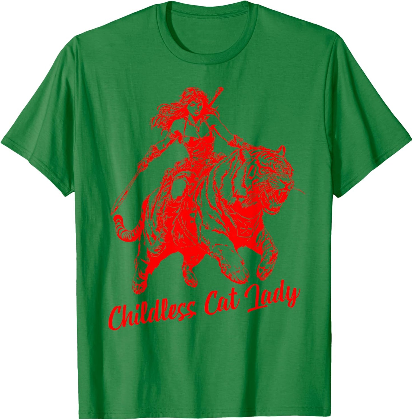 Childless Cat Lady Kamala Harris President 2024 Women Kamala T-Shirt - T-Shirt | Irish Green