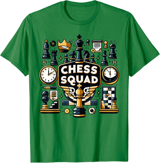 Chess Club Squad | Chess Design for Chess Player T-Shirt - T-Shirt | Irish Green
