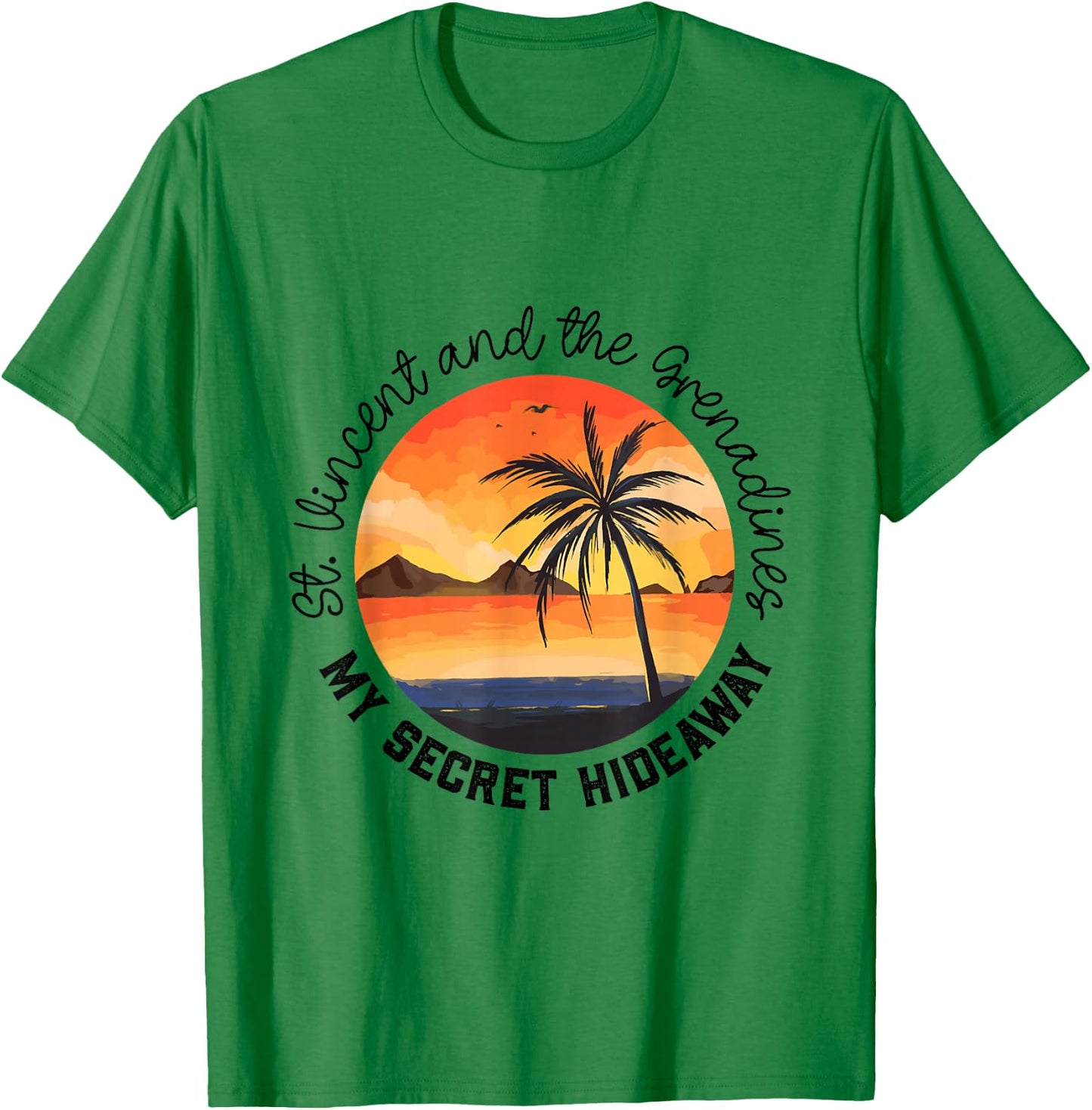 Secret Place St Vincent and the Grenadines T-Shirt - T-Shirt | Irish Green