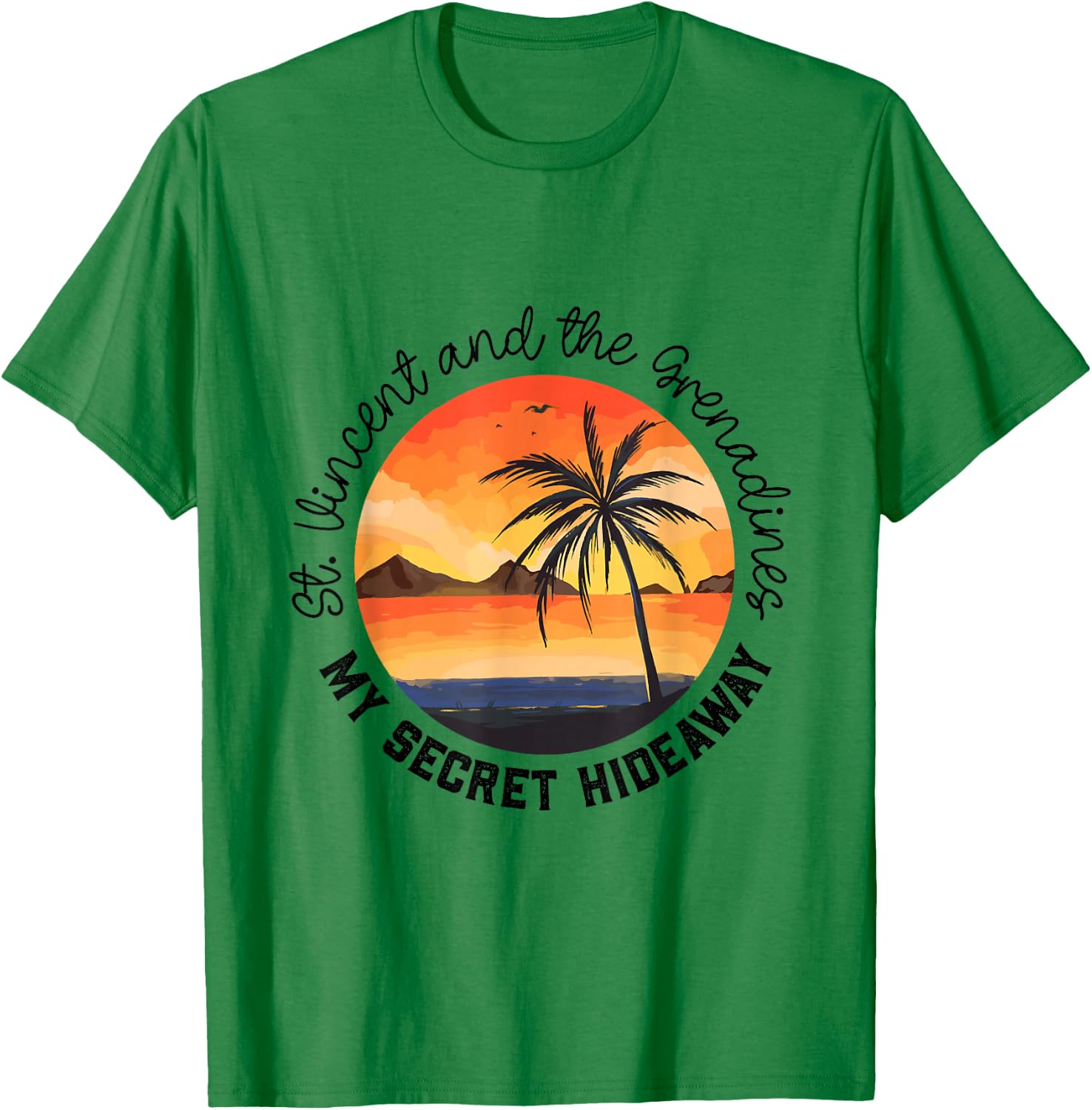 Secret Place St Vincent and the Grenadines T-Shirt - T-Shirt | Irish Green
