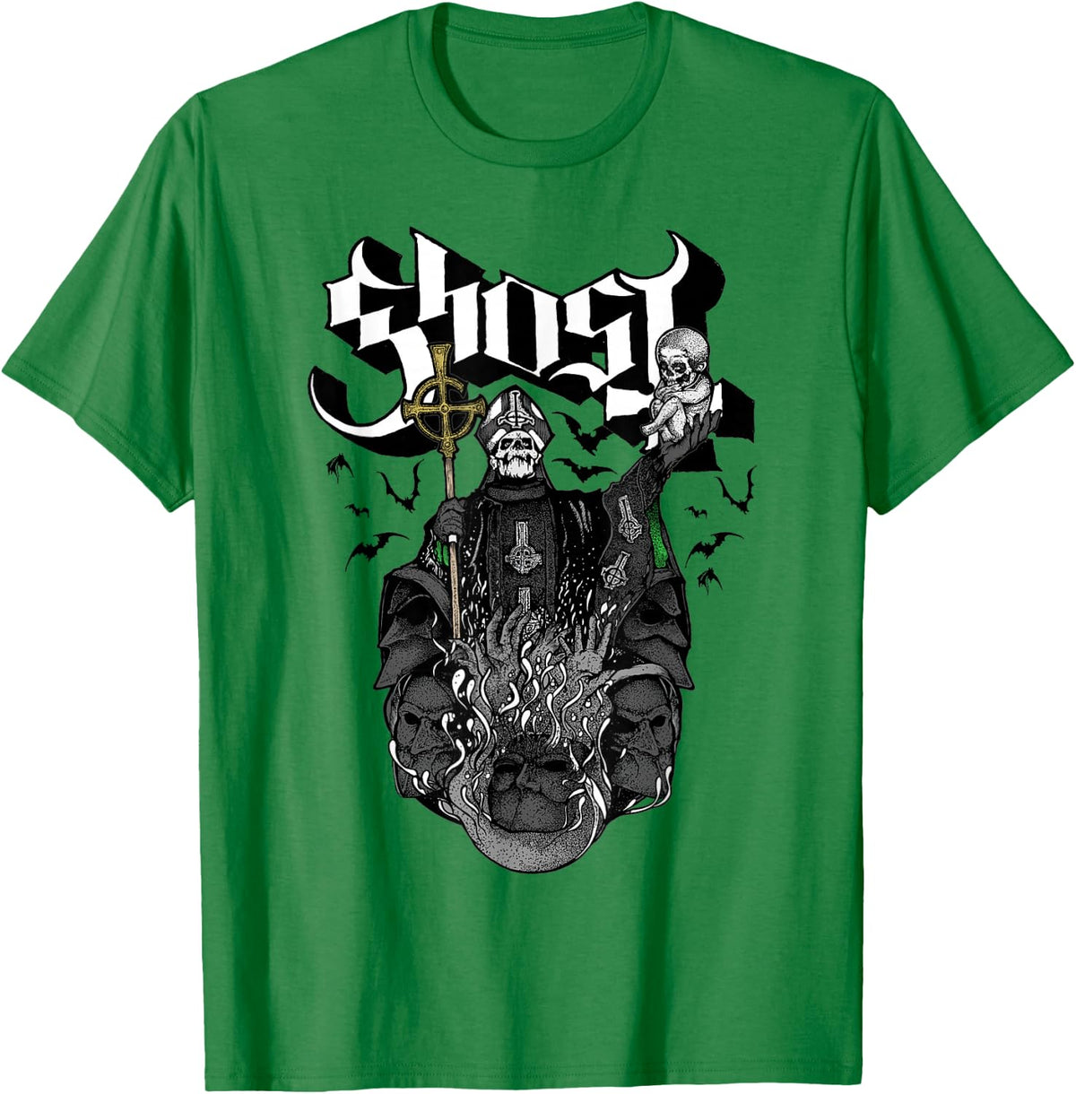 Ghost – Challice on Red T-Shirt - T-Shirt | Irish Green