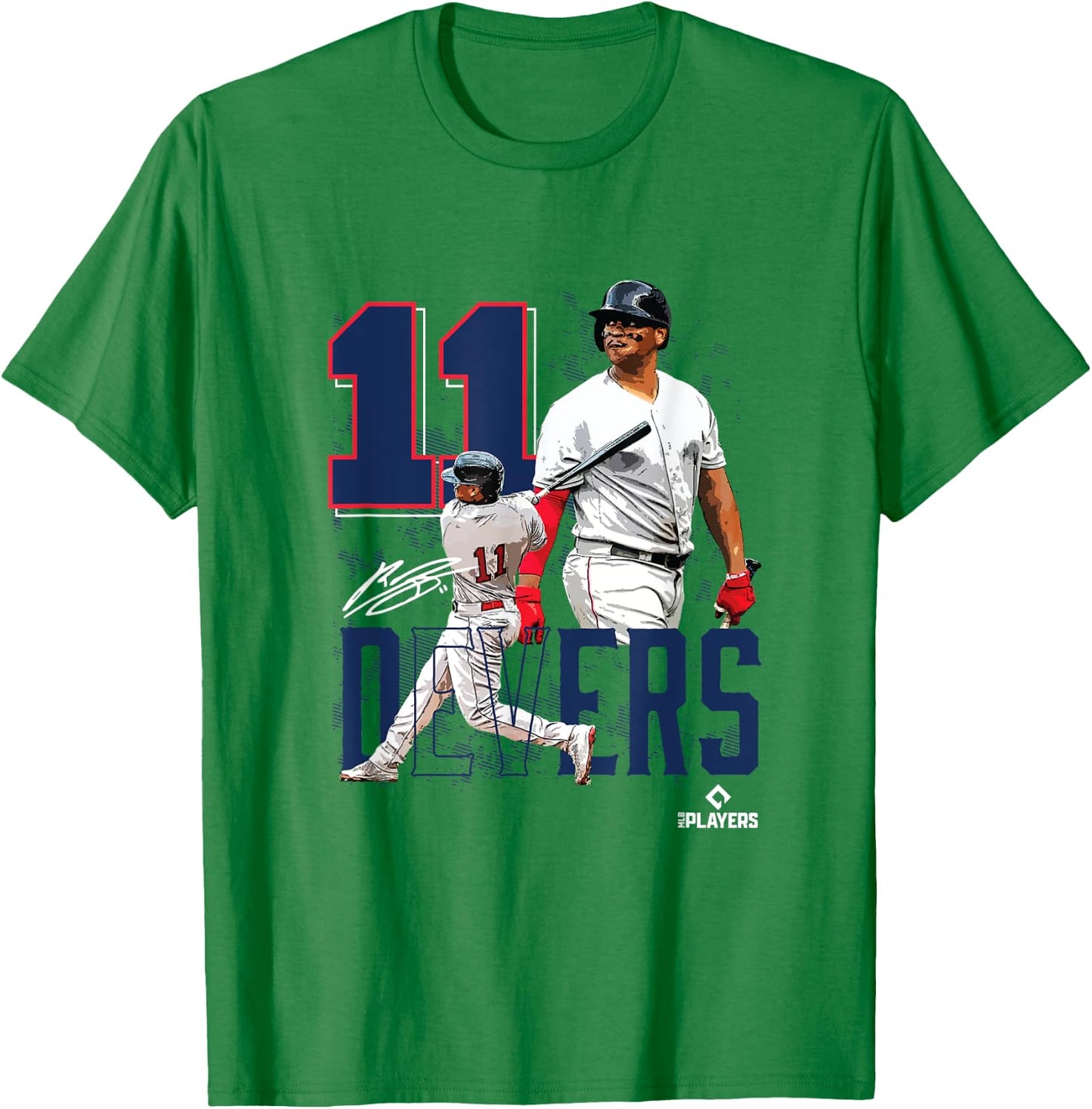 Rafael Devers | Boston Baseball Players | MLBRDS3003 T-Shirt - T-Shirt | Irish Green