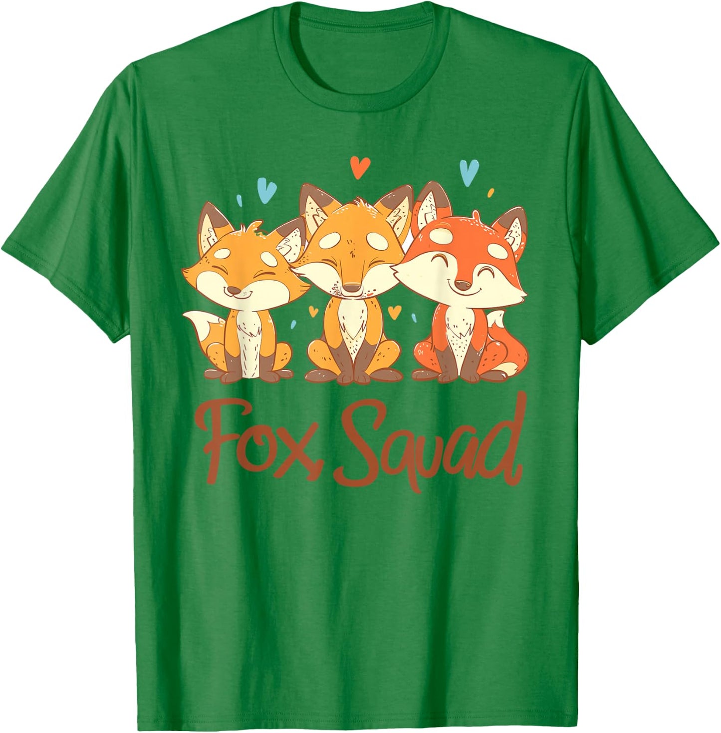 Fox Squad Design for Fox Lover Stuff | Cool Fox T-Shirt - T-Shirt | Irish Green