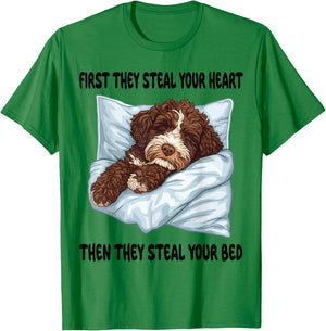 Bernedoodle Sleeping Pajamas Nightgown T-Shirt - T-Shirt | Irish Green