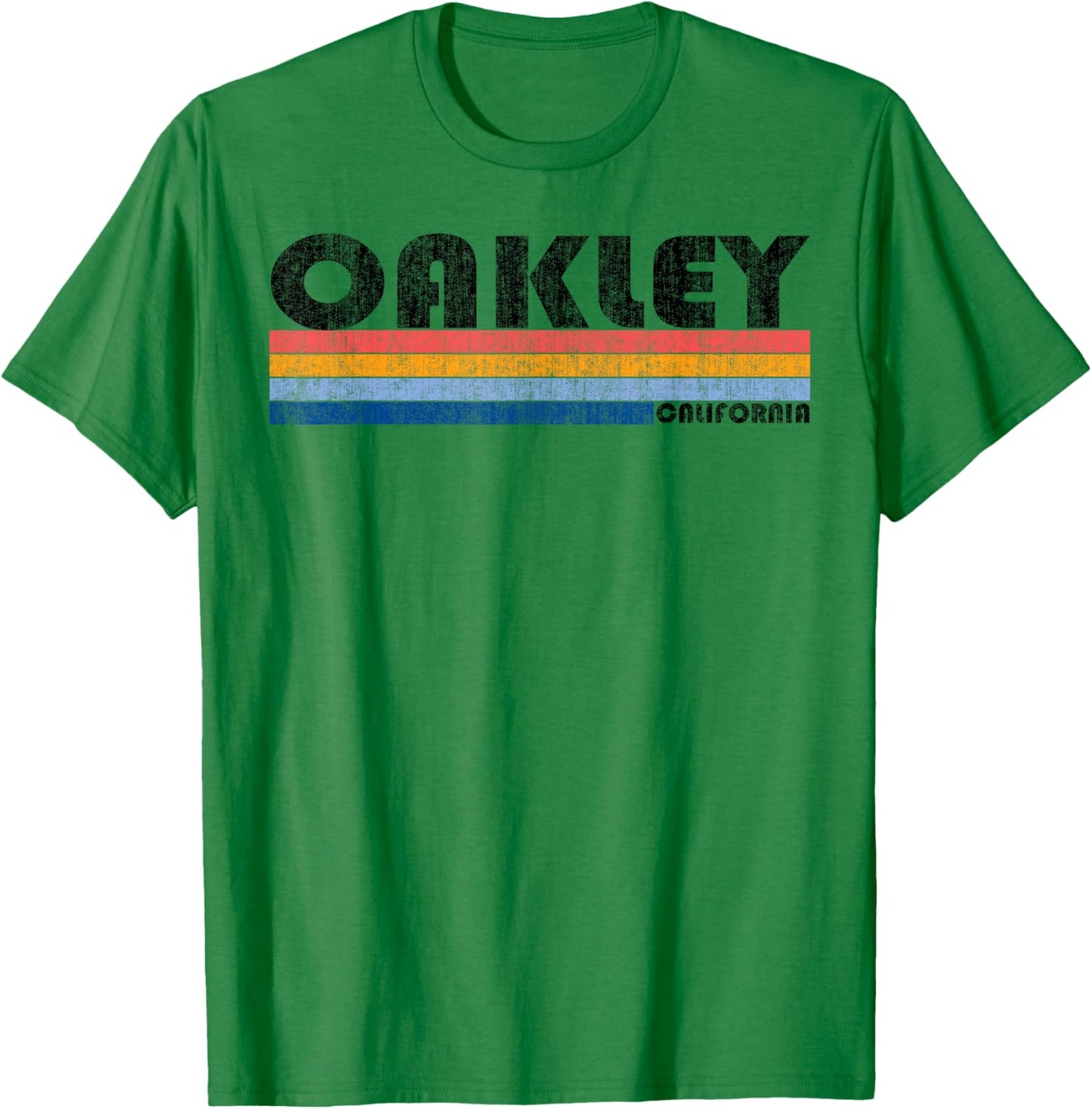 Vintage 1980s Style Oakley CA T Shirt T-Shirt - T-Shirt | Irish Green