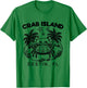 Island Crab, Sandbar Hangout, Destin Florida FL, Funny Crabs T-Shirt - T-Shirt | Irish Green