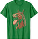 Cool Horse Showing Tongue Horses Riding on Horseback Girl T-Shirt - T-Shirt | Irish Green