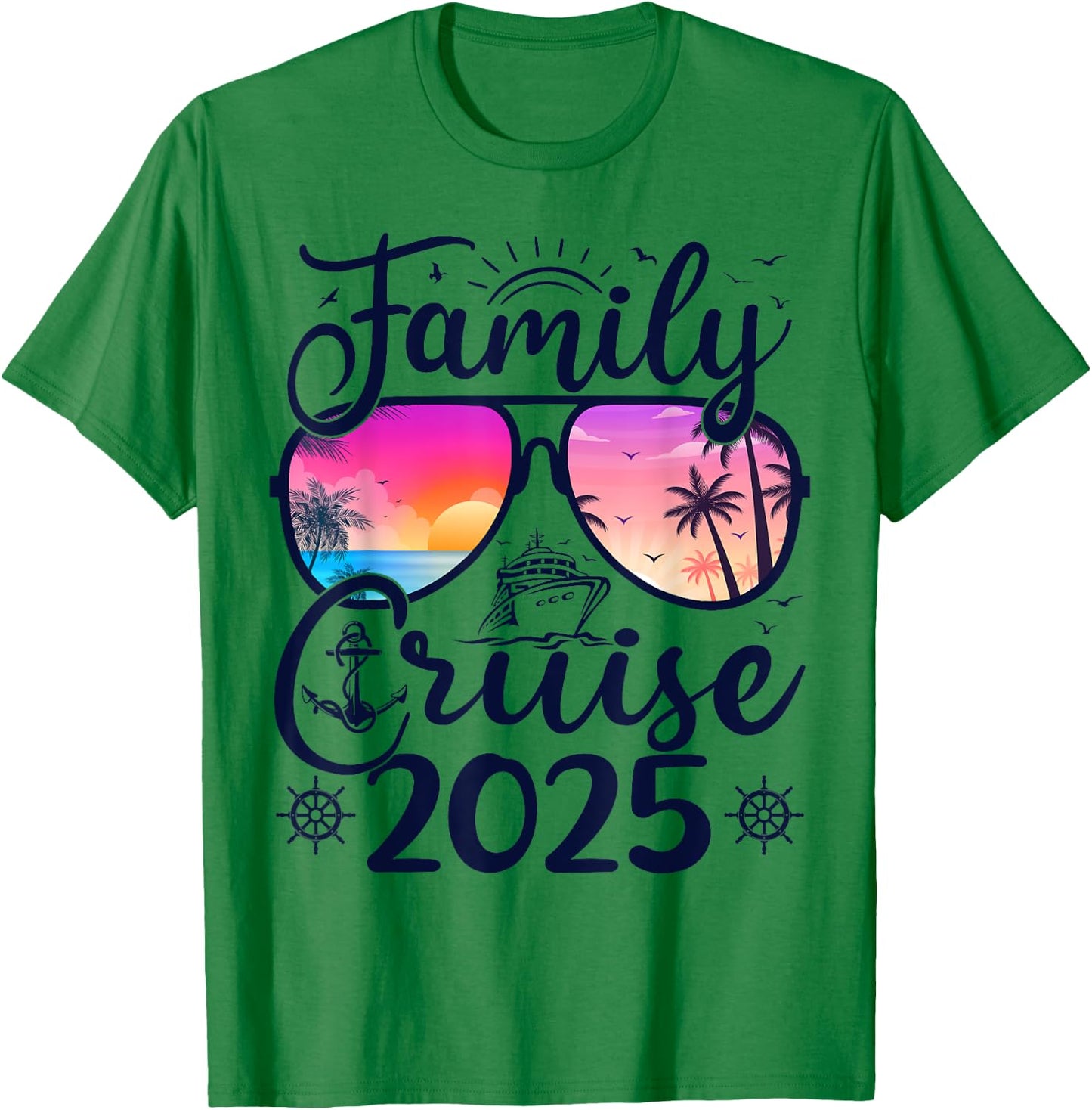 Family Cruise 2025 Summer Vacation Matching Family Cruise Men Women Kids T-Shirt - T-Shirt | Irish Green