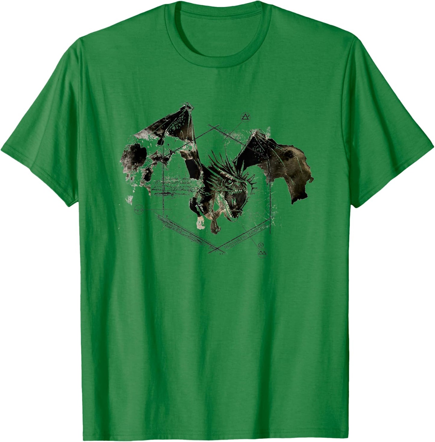 Harry Potter Hungarian Horntail T-Shirt - T-Shirt | Irish Green
