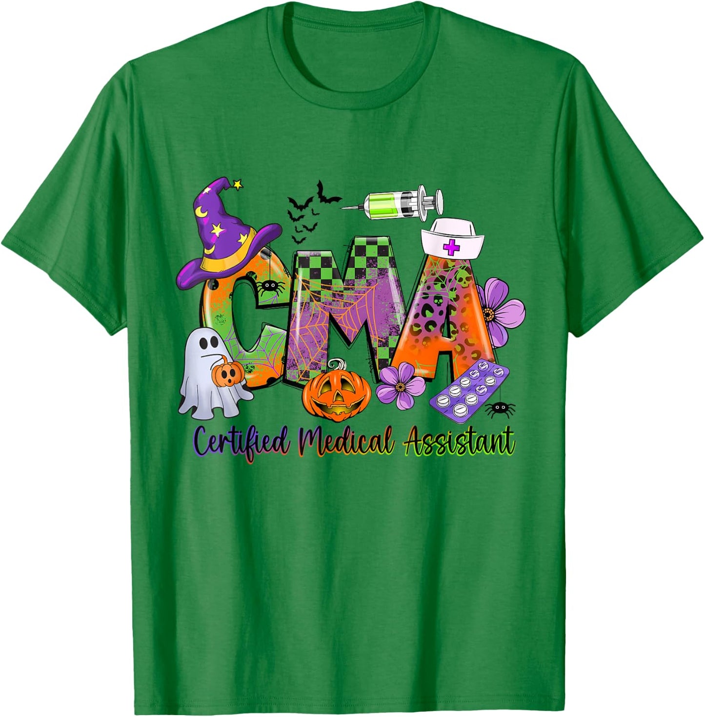 CMA Certification Medical Assistant Halloween Costumes T-Shirt - T-Shirt | Irish Green