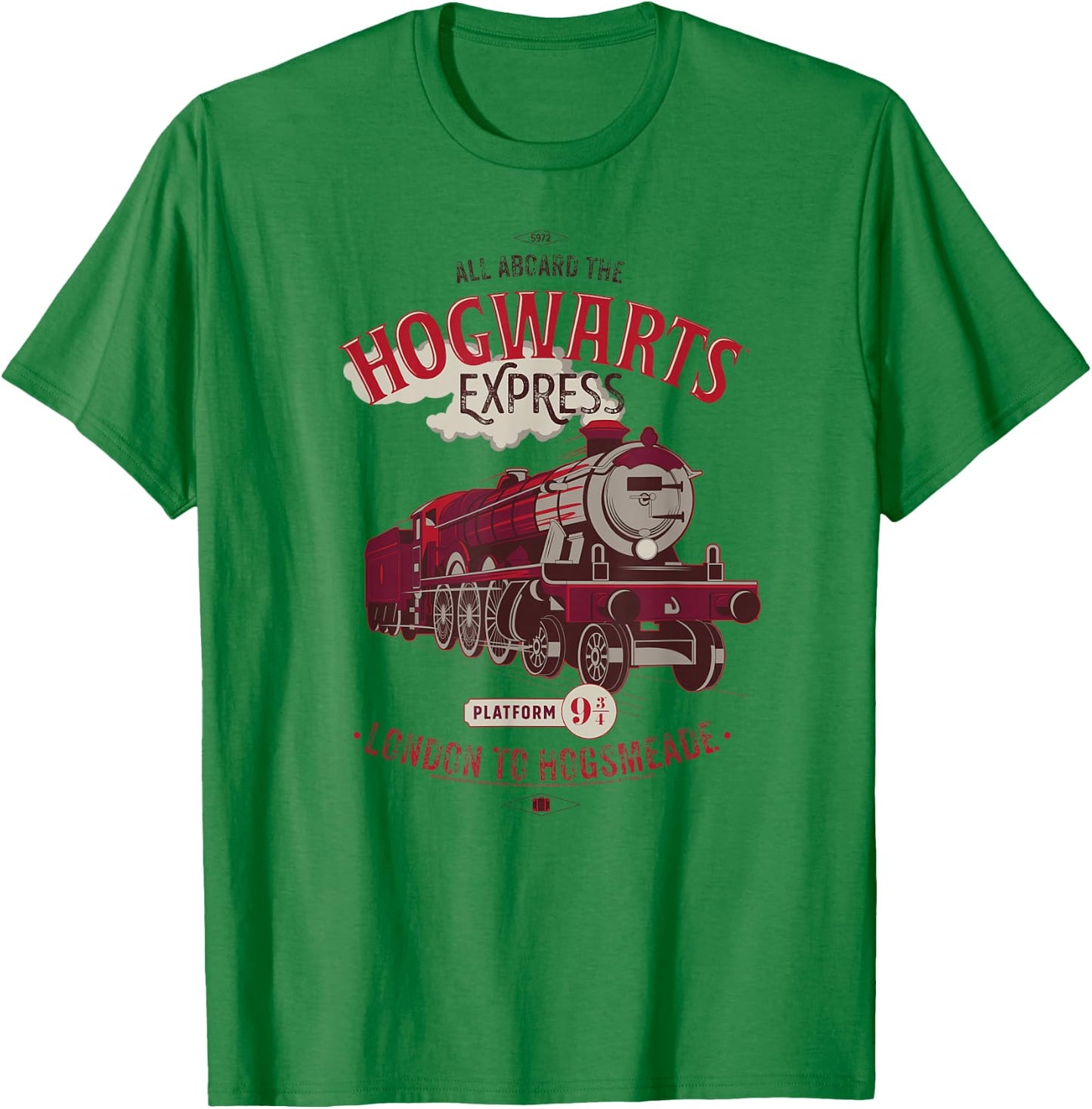 Harry Potter Hogwarts Express London to Hogsmeade T-Shirt - T-Shirt | Irish Green