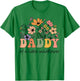 Daddy Of A Little Wildflower Women Flower Family Matching T-Shirt - T-Shirt | Irish Green