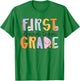 First Grade Dream Team First Day Of School Teacher Students Men Women Girls Kids T-Shirt - T-Shirt | Irish Green