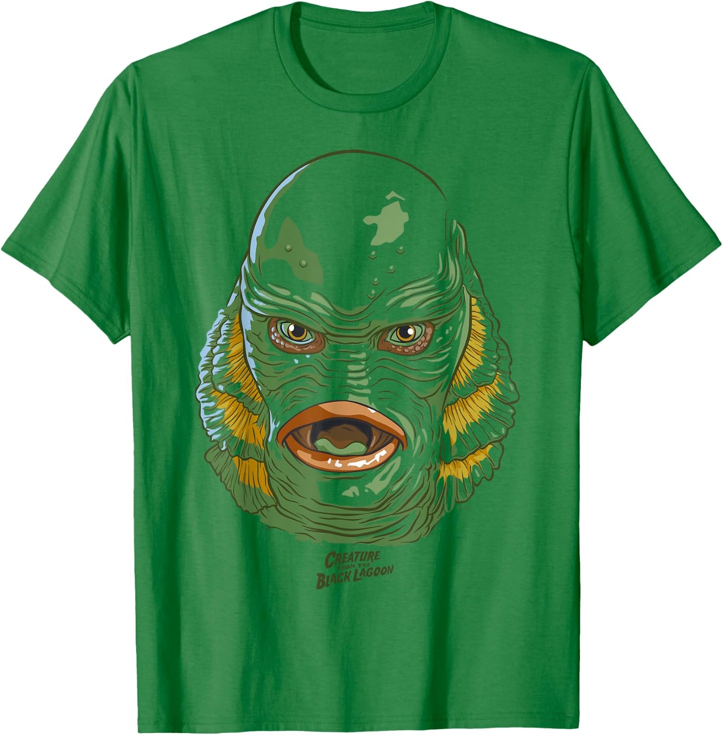 Universal Monsters Creature from the Black Lagoon Big Face T-Shirt - T-Shirt | Irish Green