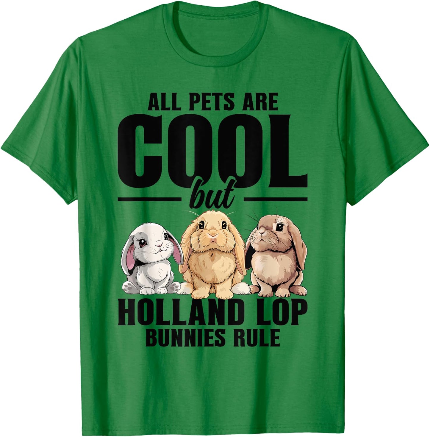 Holland Lop Bunny Costume Bunny Food Holland Lop Bunny T-Shirt - T-Shirt | Irish Green