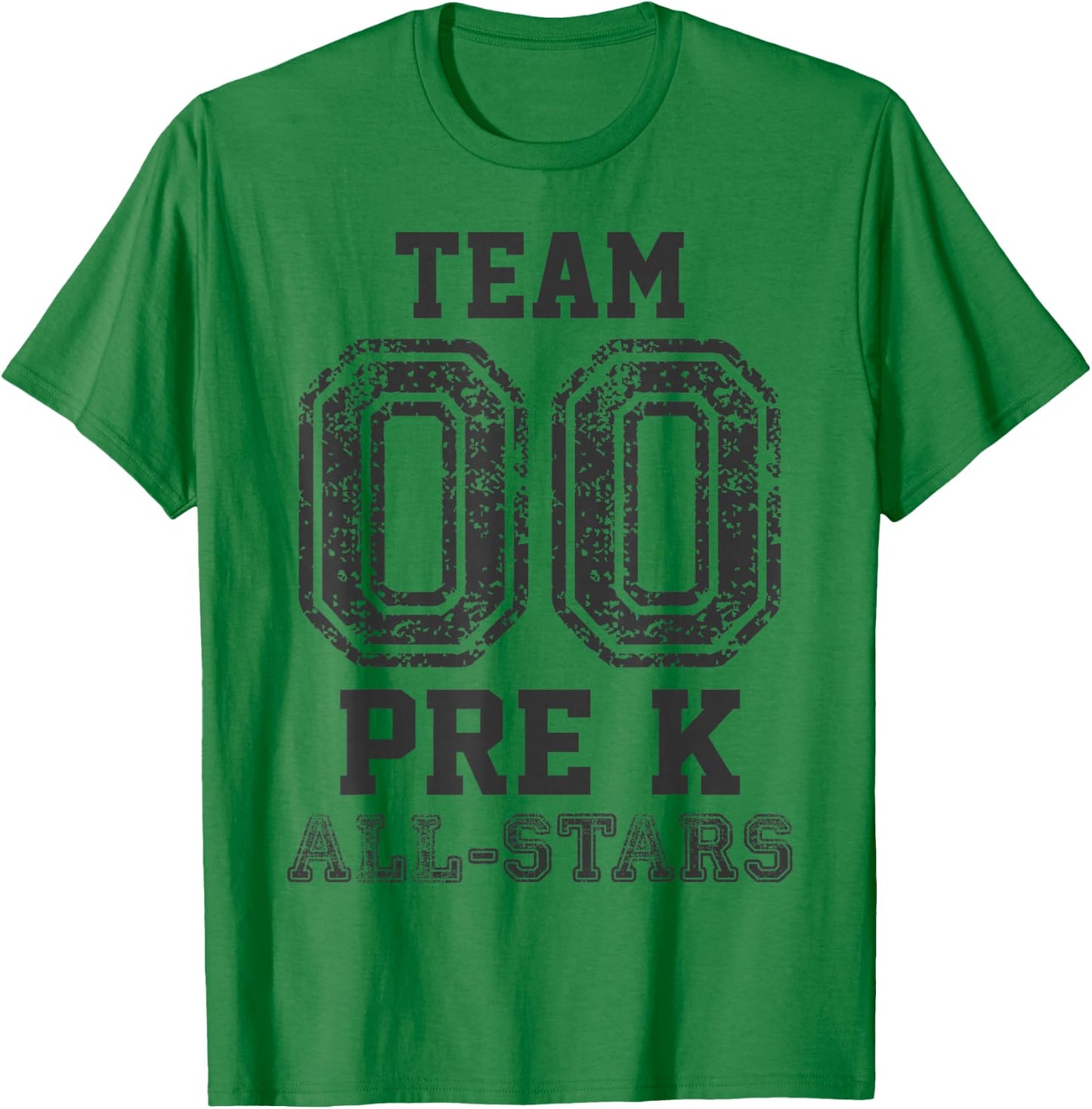 Preschool Team Pre-K All-Stars Sports Baseball Jersey T-Shirt - T-Shirt | Irish Green