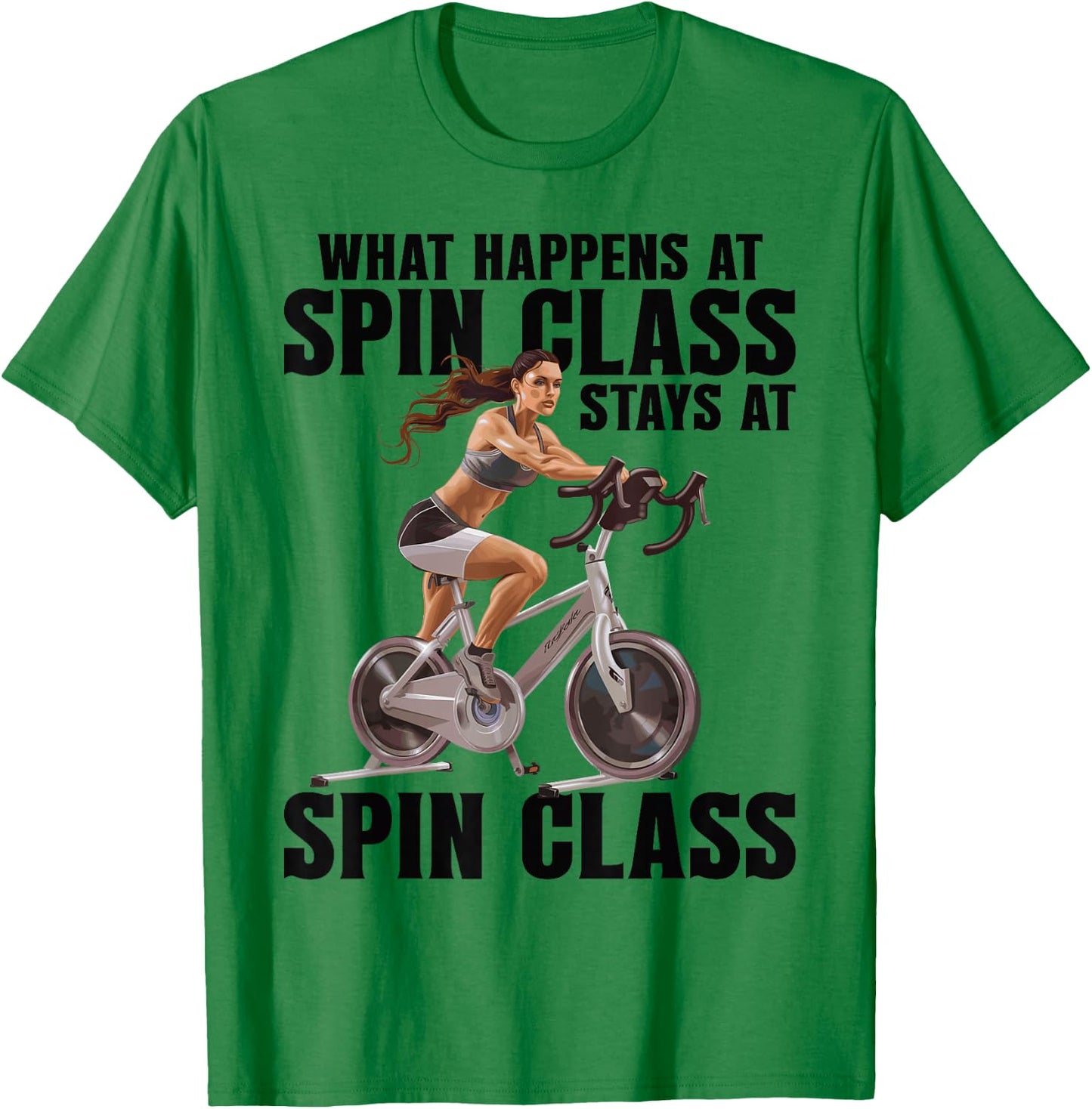 Indoor Cycling Spin Instructor Workout Spinning Spin Class T-Shirt - T-Shirt | Irish Green