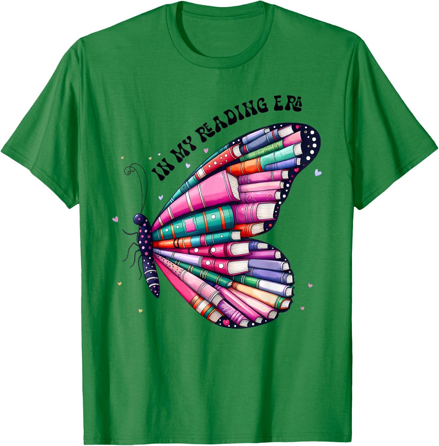 In My Reading Era Shirt,Book Shelf In My Reading Era Teacher T-Shirt - T-Shirt | Irish Green