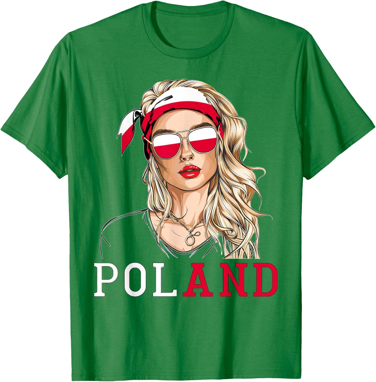Polish Flag Outfit for Woman Products Uniform Poland T-Shirt - T-Shirt | Irish Green