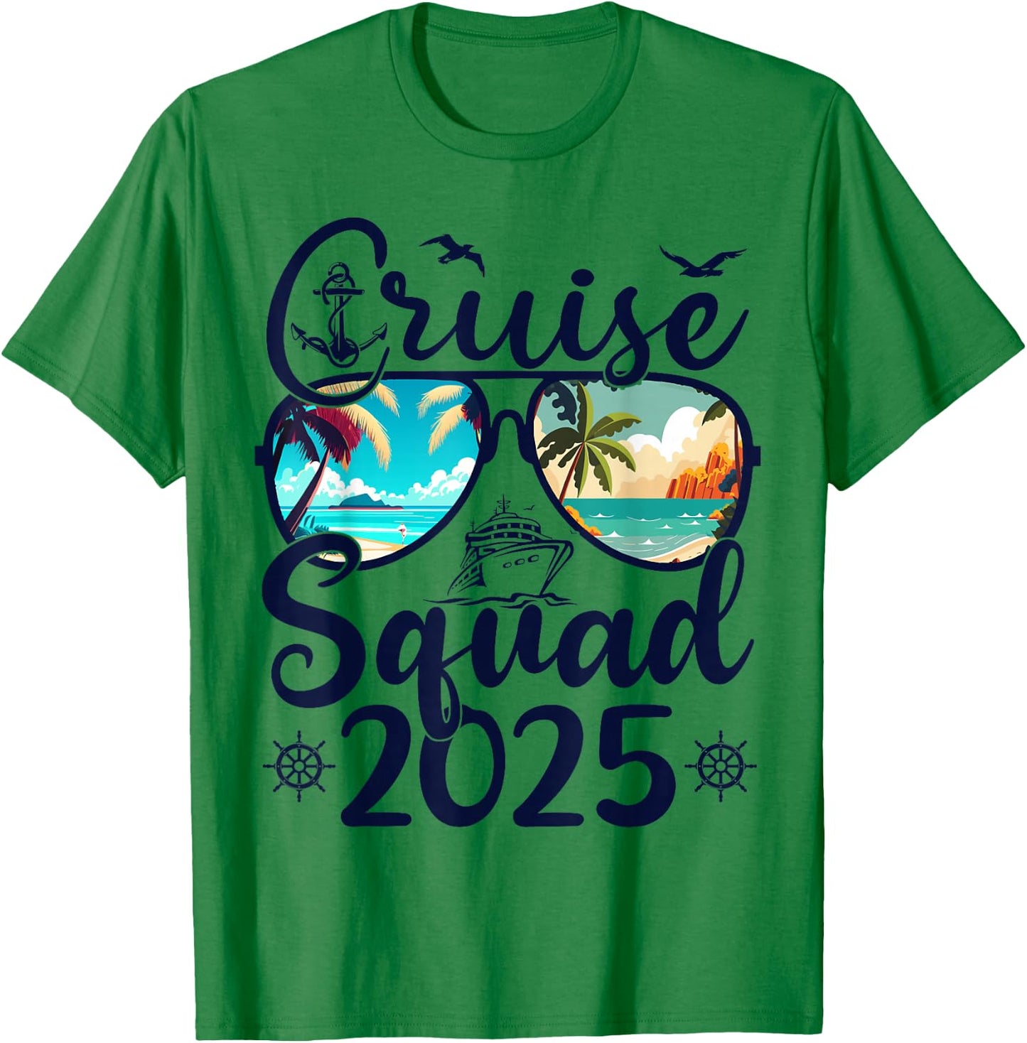 Cruise Squad 2025 Summer Vacation Matching Family Cruise T-Shirt - T-Shirt | Irish Green