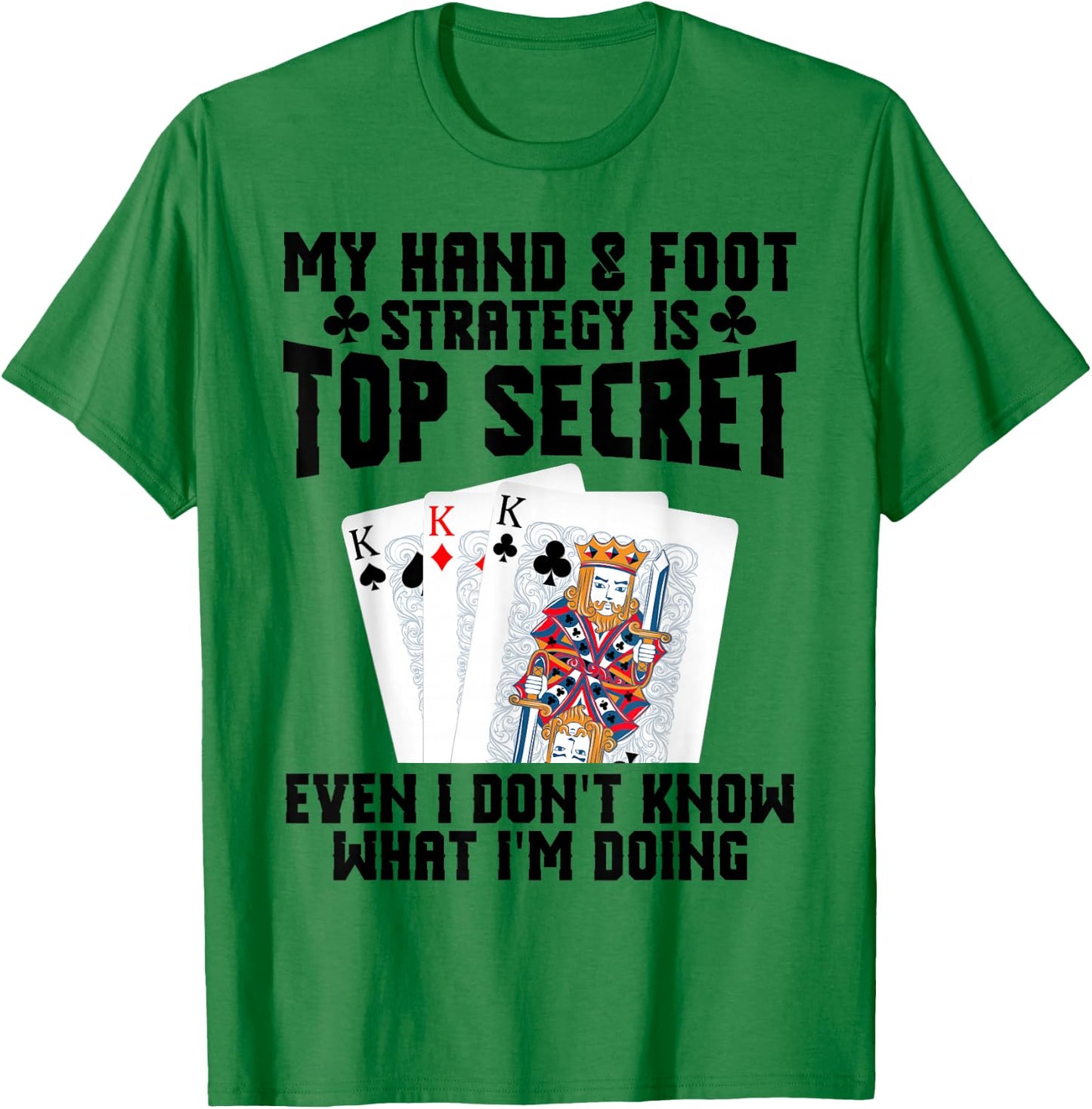 Hand&Foot Score Queen Card Game Set Player Hand and Foot T-Shirt - T-Shirt | Irish Green