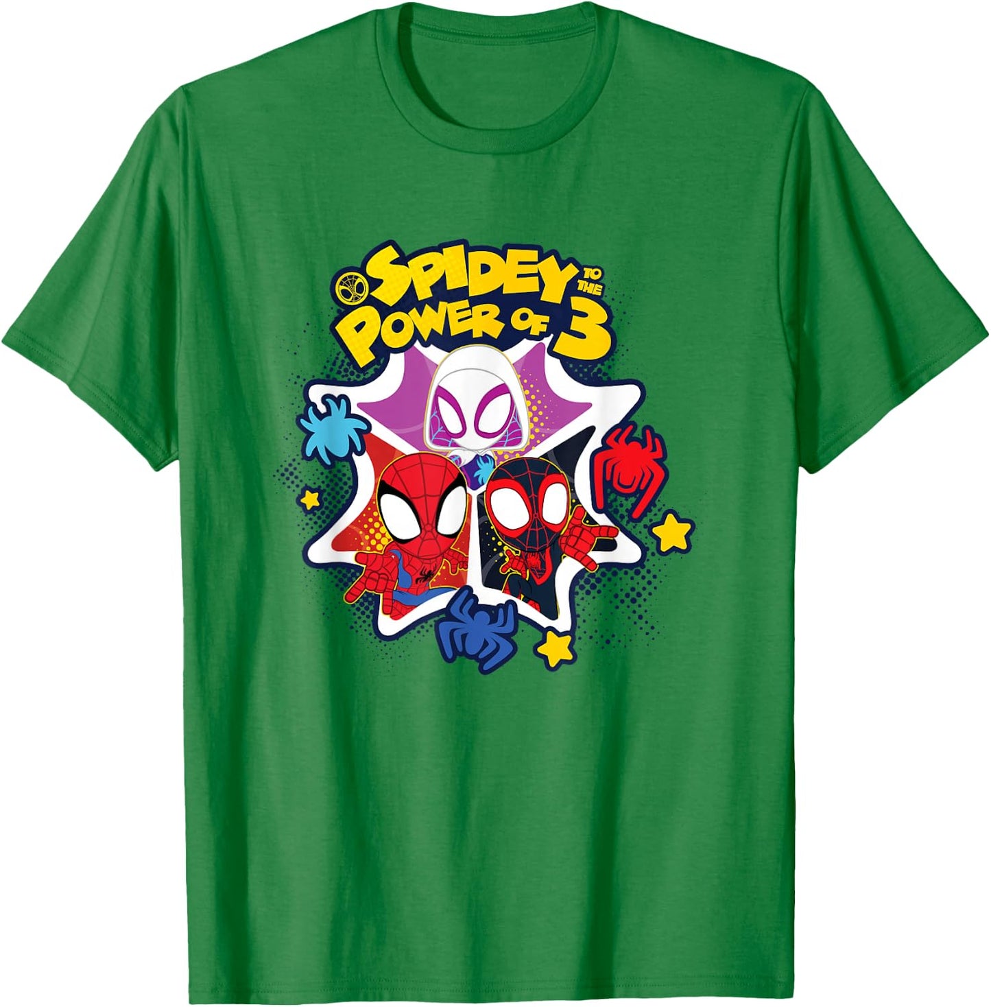 Marvel Spidey and His Amazing Friends to The Power of 3 T-Shirt - T-Shirt | Irish Green