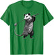 Vintage Possum Playing Golf Opossum Lover Golfer T-Shirt - T-Shirt | Irish Green
