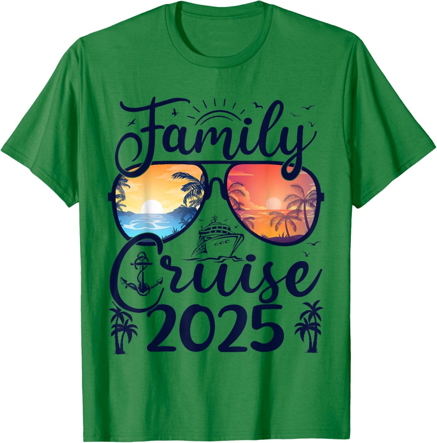Family Cruise 2025 Summer Vacation Matching Family Cruise Women Kids T-Shirt - T-Shirt | Irish Green