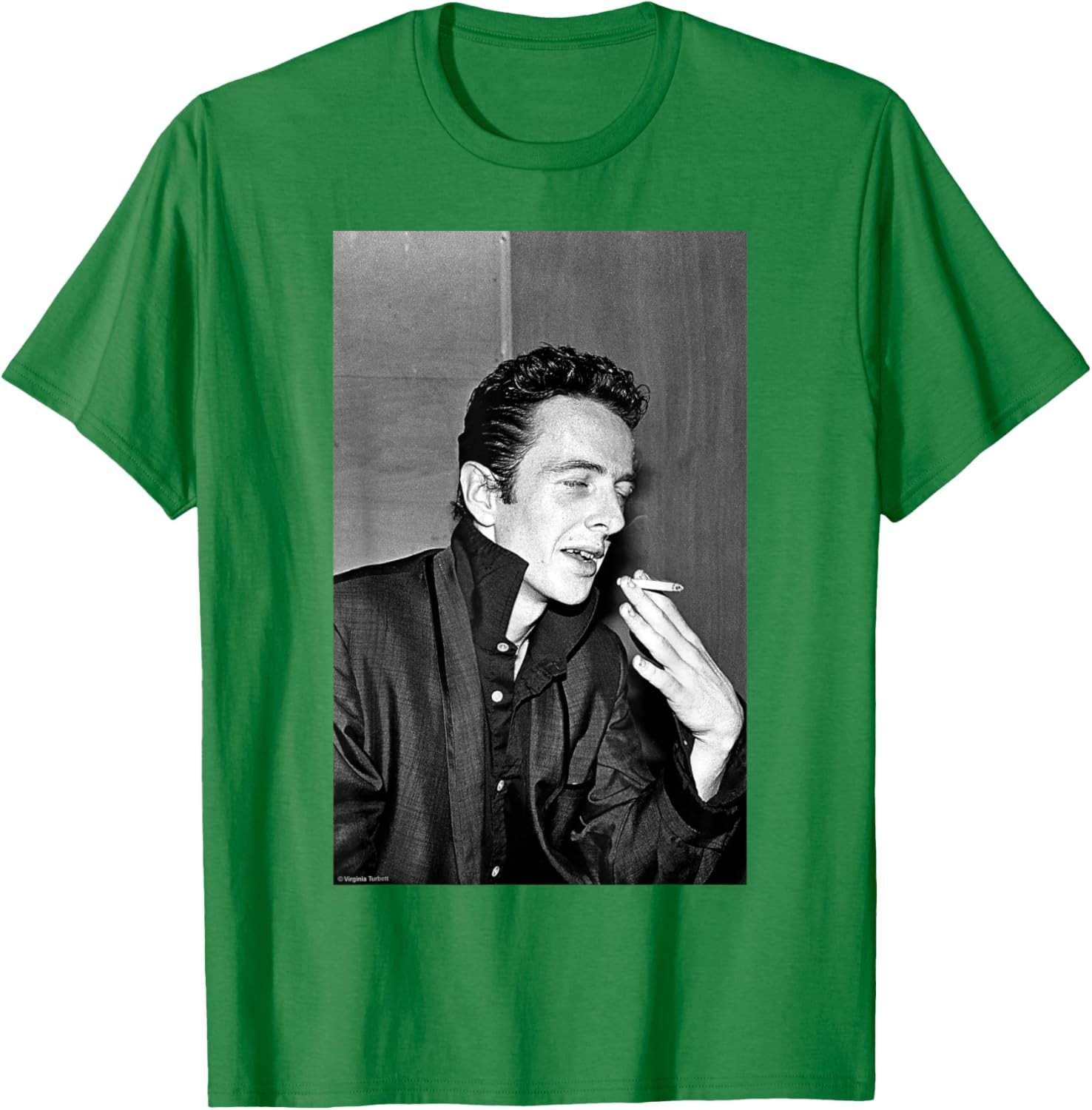 Joe Strummer Of The Clash By Virginia Turbett T-Shirt - T-Shirt | Irish Green