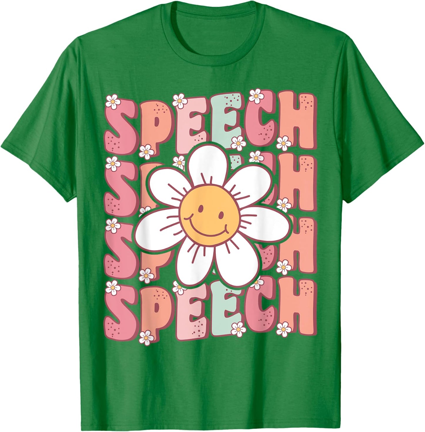 Groovy Retro Speech Language Pathologist Speech Therapist T-Shirt - T-Shirt | Irish Green