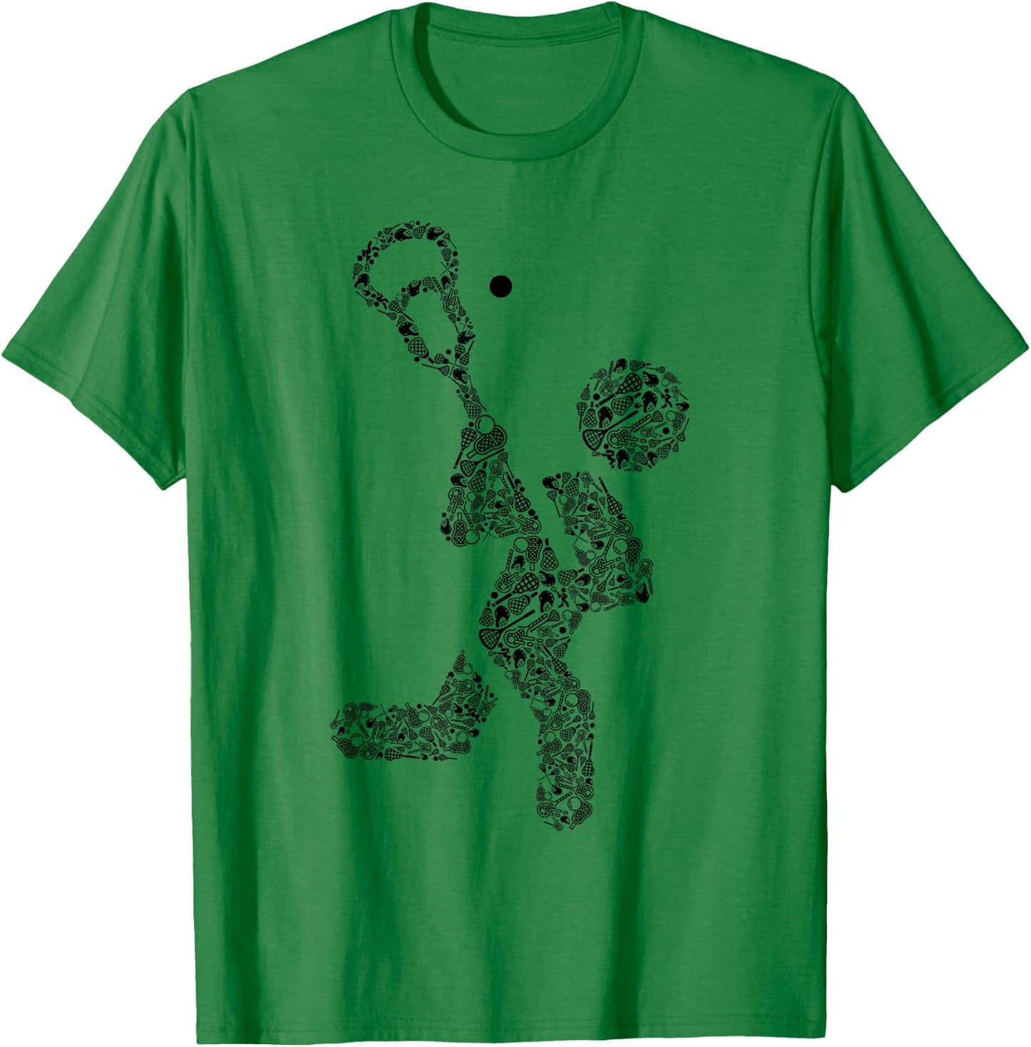 Icon Lacrosse Player Shirt | Lacrosse Coach Shirt | Lacrosse T-Shirt - T-Shirt | Irish Green