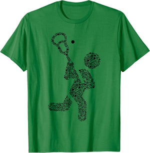Icon Lacrosse Player Shirt | Lacrosse Coach Shirt | Lacrosse T-Shirt - T-Shirt | Irish Green