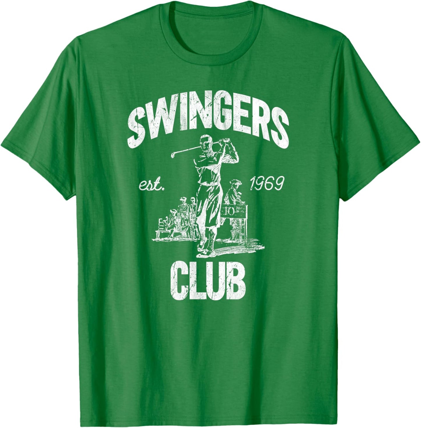Swingers Club golf clubs funny golf Sarcastic Golfing men T-Shirt - T-Shirt | Irish Green
