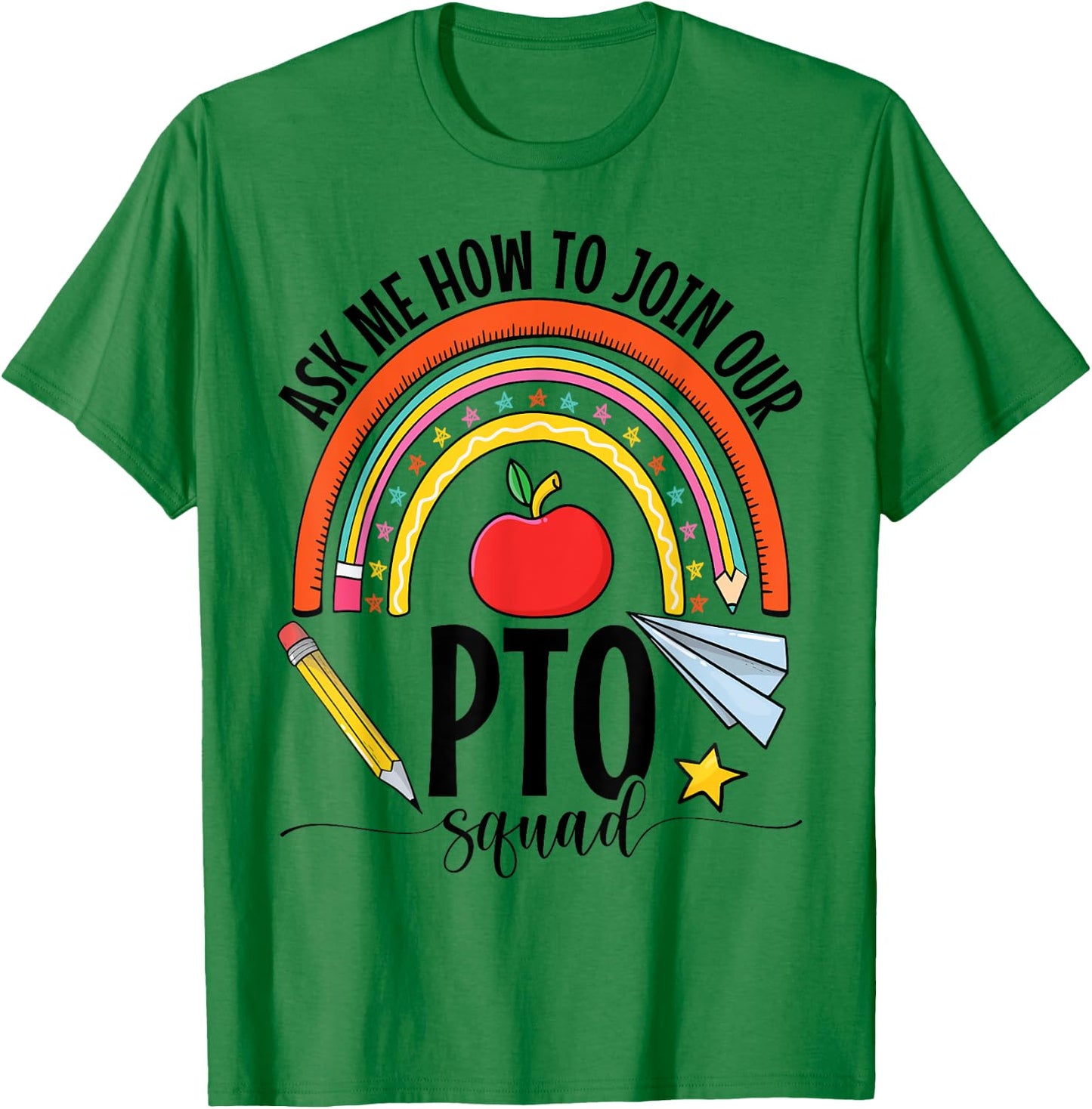 PTO Crew Parent Teacher Organization Parent School Volunteer Women Girls Kids T-Shirt - T-Shirt | Irish Green