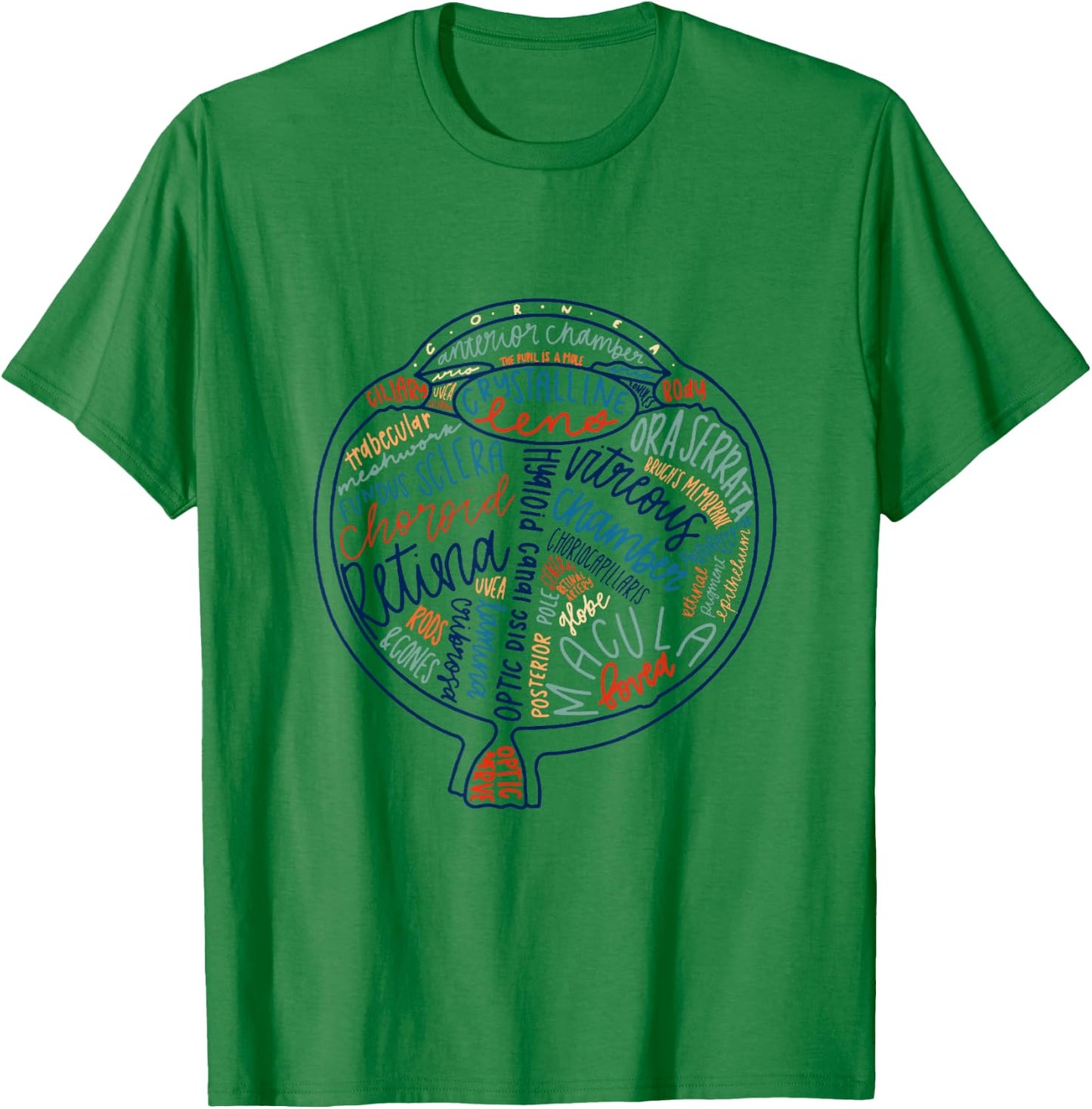 Eyes Anatomy Optometry Future Optometrist Optical Gift T-Shirt - T-Shirt | Irish Green