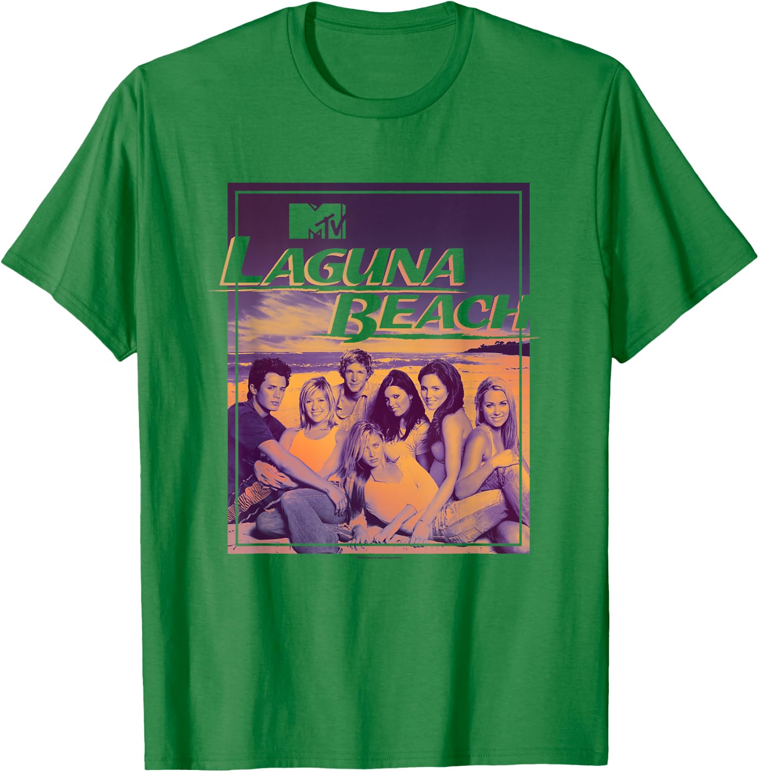 Laguna Beach Distressed MTV Reality Cast Poster T-Shirt - T-Shirt | Irish Green