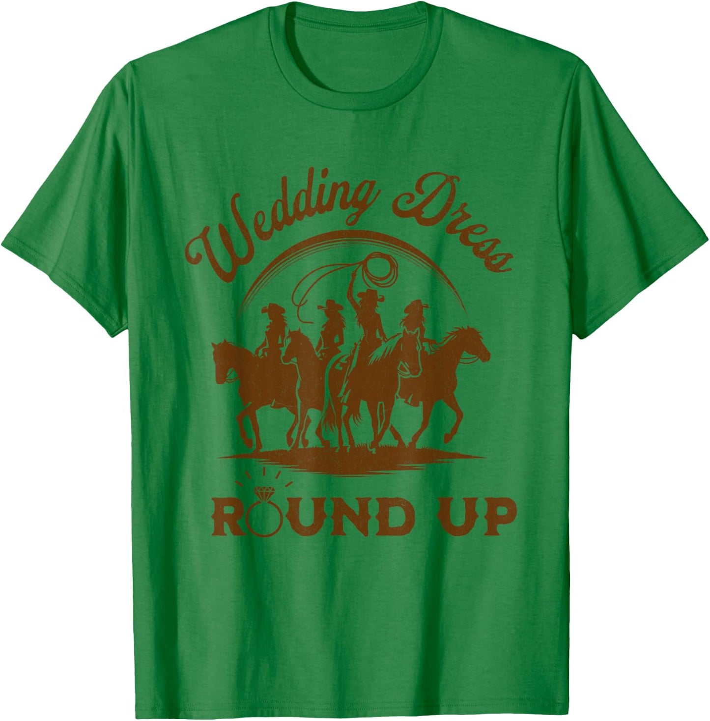Country Western Wedding Dress Shopping Shirt Bridal Party Women T-Shirt - T-Shirt | Irish Green