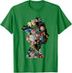The Queen's Platinum Jubilee 2022 70th Anniversary Flower T-Shirt - T-Shirt | Irish Green