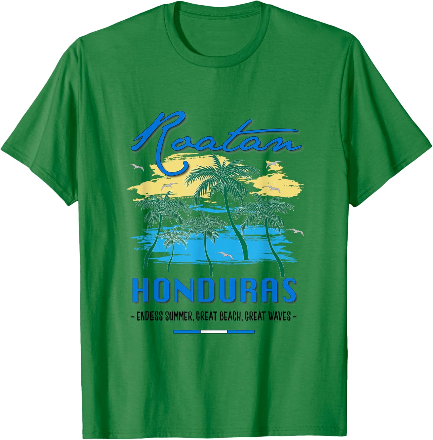Roatan Honduras Travel Souvenirs Fish Gifts Shirt T-Shirt - T-Shirt | Irish Green