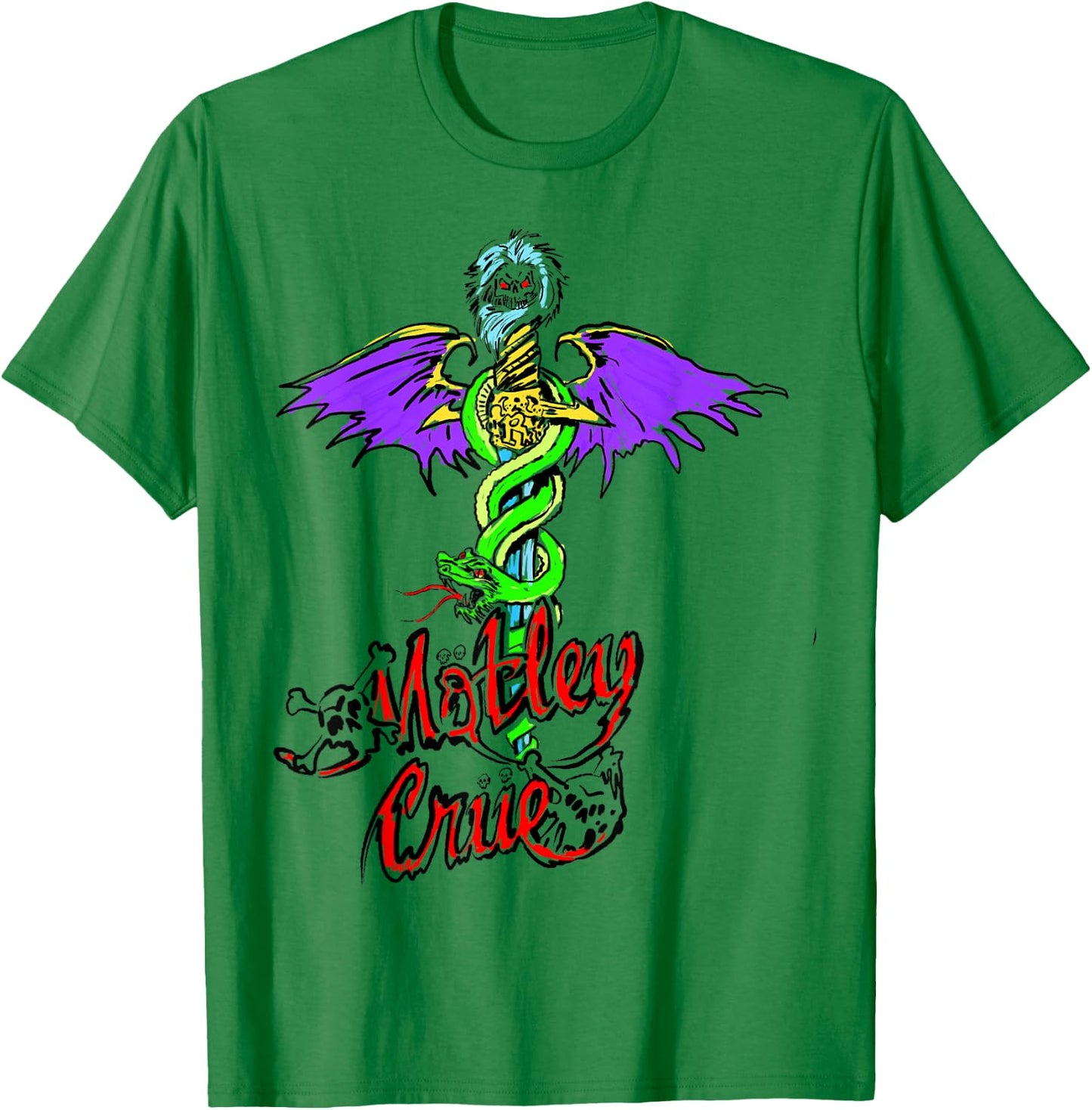 Mötley Crüe – Feel Good Doodle T-Shirt - T-Shirt | Irish Green